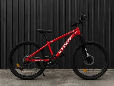 Горный велосипед, 24", красный, общий вид