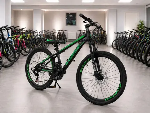 Горный велосипед, 24", чёрный, общий вид
