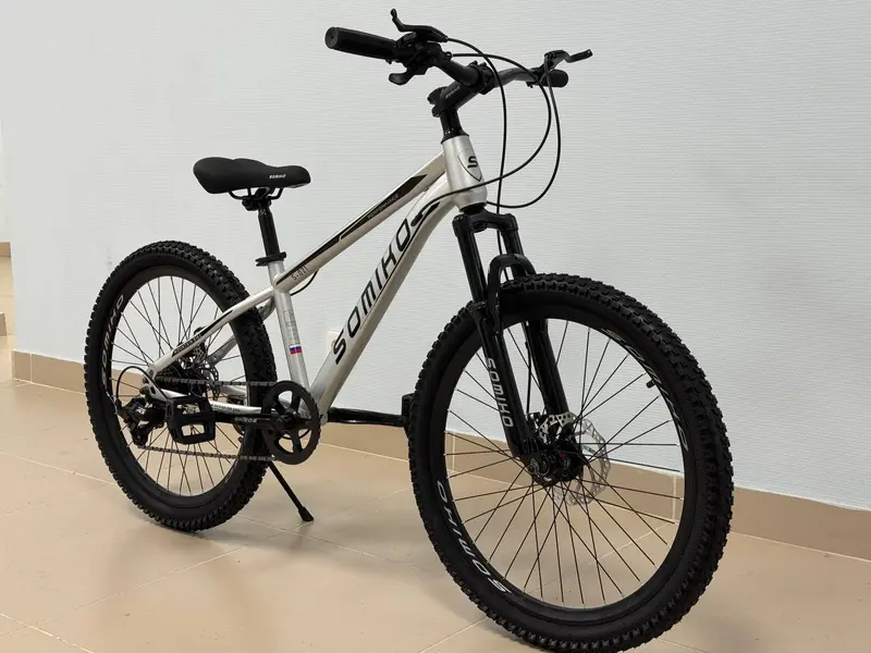 Горный велосипед, 24", белый, общий вид