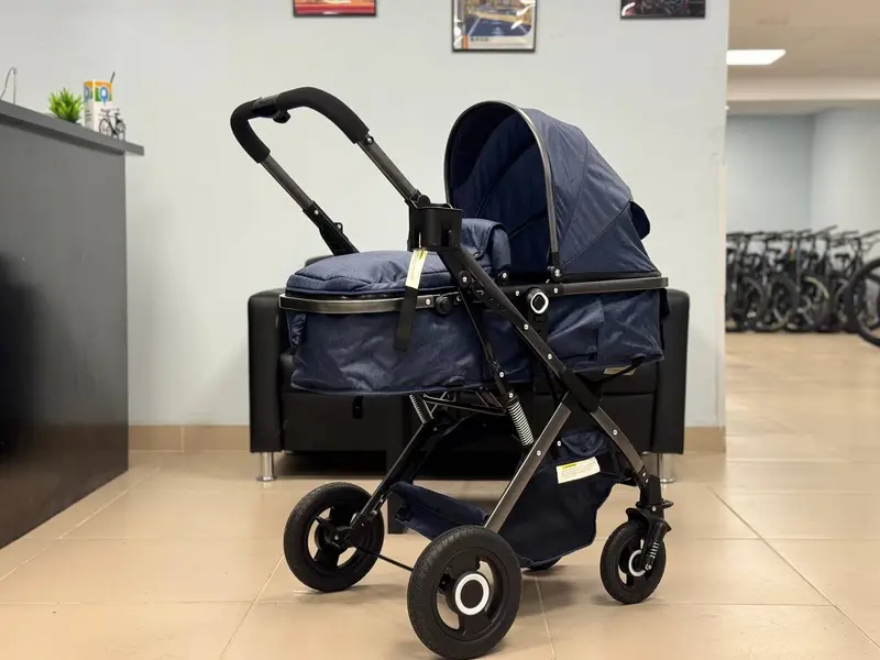 Коляска LuxMom Эконом, 2 в 1, синий, фото 3